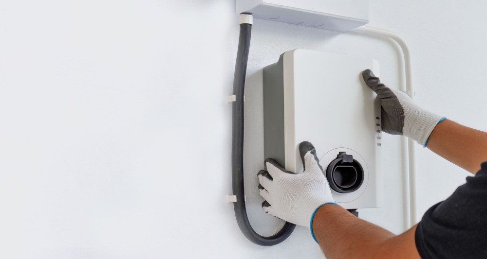 installation borne de recharge pour Brossard